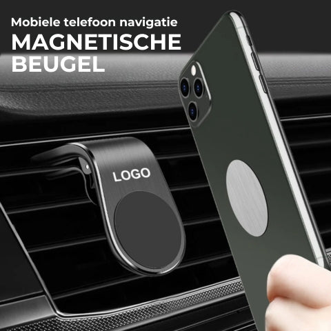 Compacte Magnetische Telefoonhouder – Veilig en Stijlvol Rijden