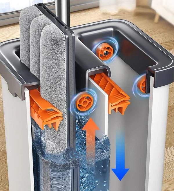 SwiftClean™ – Supersnelle dweilset met roterend glijmechanisme