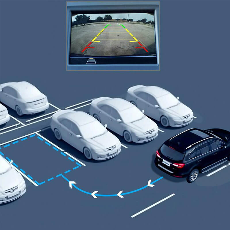 KlarSikt™ – Volledig zicht bij het achteruitrijden en aankoppelen